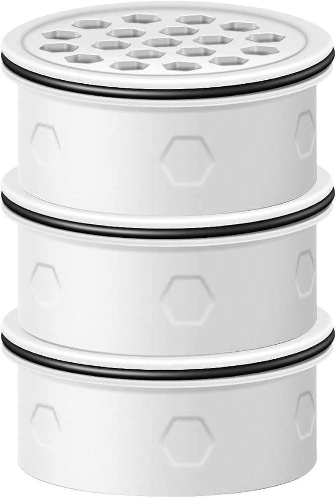 Water Filter Replacement for LS Home Dispenser 18 C/Glass Pitcher 7 C/Plastic Pitcher 10 C/Plastic Pitcher 7 C.3 Activated Carbon + Ion Exchange Filter(3 Pcs)