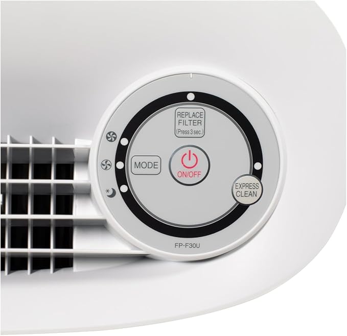 SHARP Air Purifier with True HEPA filter. Covers up to 690 sq. ft. for Small Rooms, such as Bedroom, Office or Dorm Room, for Dust, Smoke, and Pollen. FPF30UH