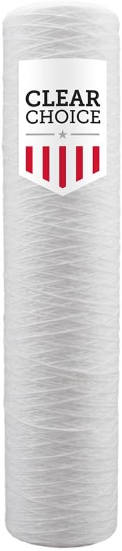 Clear Choice Sediment Water Filter 1 Micron 20 x 4.50" Water Filter Cartridge Replacement 20 inch RO System 355213-45 WP1BB97P, 1-Pk