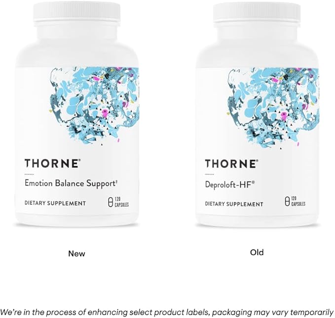 THORNE - Emotion Balance Support (Formerly Deproloft-HF) - Botanical Supplement for Positivity and Stress Management* - 120 Capsules