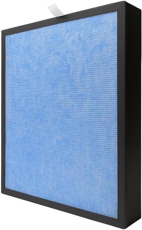 Nispira 4-in-1 True HEPA Activated Carbon Replacement Filter Compatible with HSP002 Smart 2.0 Air Purifier, 2 Packs