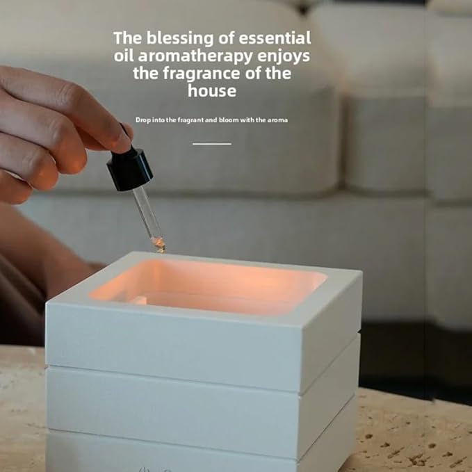 Flame Mist Flames Humidifier Essential Oil Diffuser, Bonfire Aroma Diffuser Fireplace Flame Humidifier with Remote, Cool Mist Aromatherapy Machine Night Light for Large Room Bedroom Office