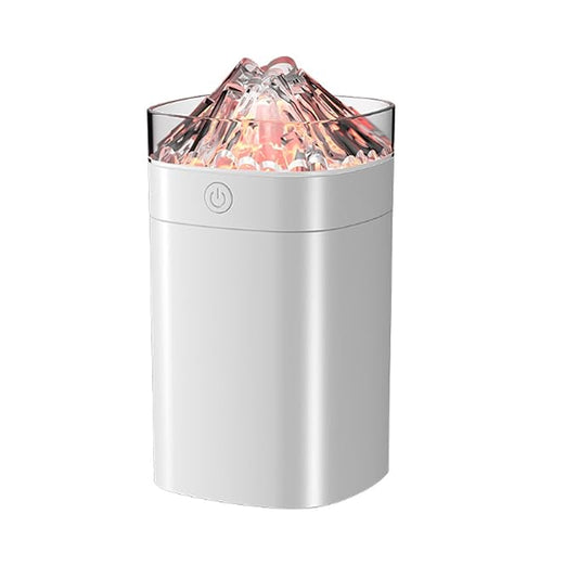 FULLBELL Cool Mist Humidifier, 400ML, 10-20 Hours Runtime, 7 Color Lights, 2 Modes, 24db Quiet (White-400ML)