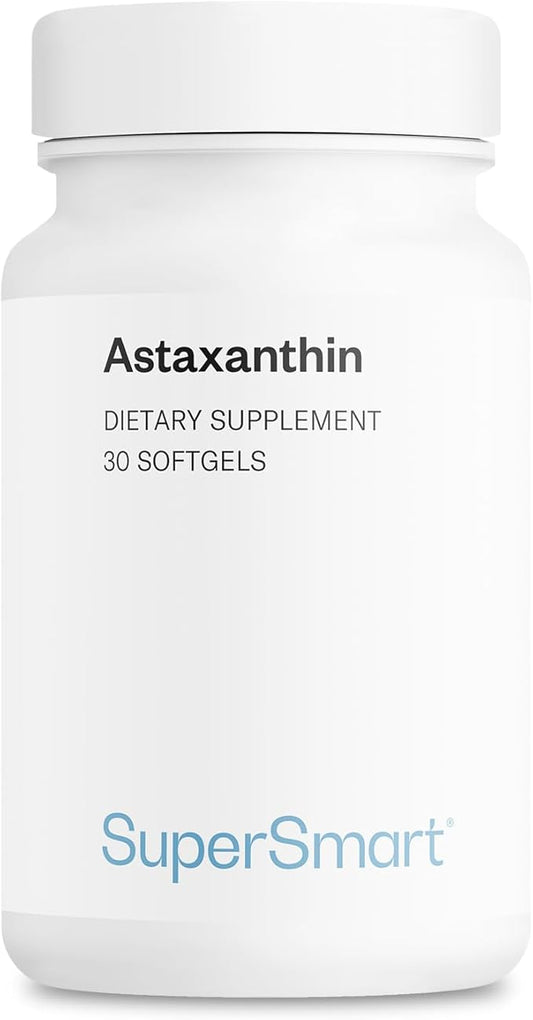Supersmart - Astaxanthin 4 mg Per Day - Powerful Antioxidant Carotenoid | Non-GMO & Gluten Free - 30 softgels