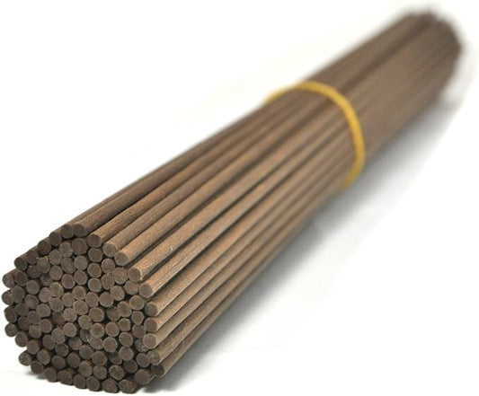 100 Pieces Fiber Reed Diffuser Replacement Refill Sticks (12" x 3mm, Brown)