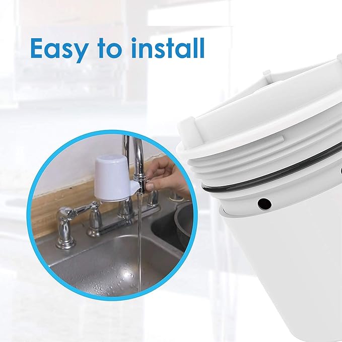 Waterdrop Faucet Water Filter, Replacement for Culligan® FM-15RA Water Filter, Culligan® FM-15A Filtration System, White Finish (Pack of 3)