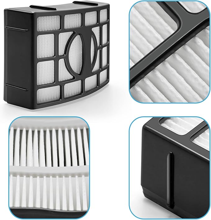 for Shark Replacement Filter ZU561 ZU560 Navigator Lift-Away Speed Self Cleaning Brushroll Lightweight Zero-M Upright Vacuum ZU572 ZU562 UV650 UV725 ZU560C ZD400 ZD402 with HEPA Part XFFK560 XHEP560