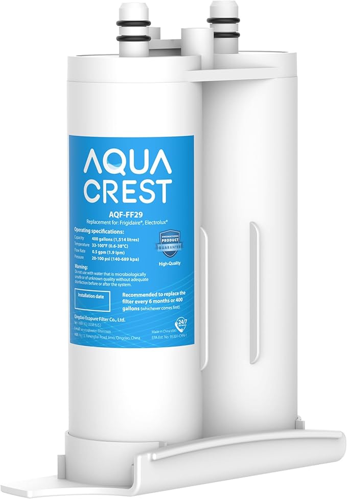 AQUA CREST Replacement for Frigidaire® & Electrolux® WF2CB®, PureSource2®, FC100, NGFC 2000, 9916, 469916, 469911, EWF2CBPA® Refrigerator Water Filter, 1 Filter