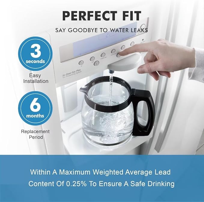 Replacement for Frigidaire ULTRAWF, Pure Source Ultra, Kenmore 9999, 469999, 46-9999, A0094E28261 Refrigerator Water Filter - 2 PC (Height 11 inches)