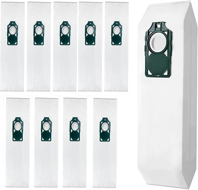 10 Pack Replacement HEPA RLH-6 Vacuum Bags for Riccar SupraLite R10S R10D R10O R10SAND Simplicity Freedom R10S R10D S10P S10SAND Upright Vacuums Cleaner Filter #Part RLH6 SLH6