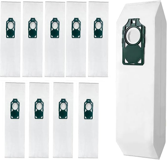 10 Pack Replacement HEPA RLH-6 Vacuum Bags for Riccar SupraLite R10S R10D R10O R10SAND Simplicity Freedom R10S R10D S10P S10SAND Upright Vacuums Cleaner Filter #Part RLH6 SLH6