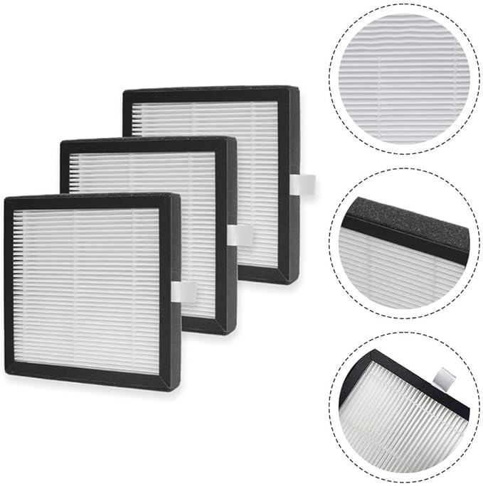 For Afloia For Q7 2-in-1 Air Purification And Dehumidifier Replacement Filter Set 3-Piece HEPA Filter High Efficiency Air Purification