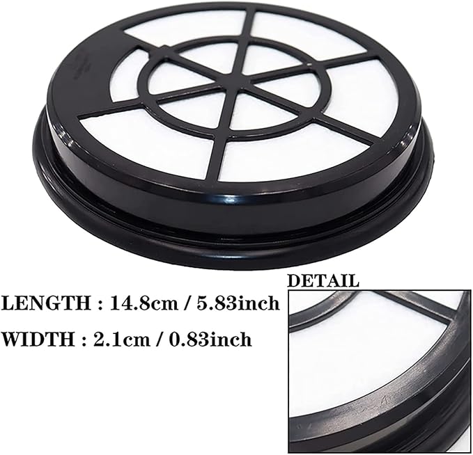 3 Pack Replacement HEPA Filters Compatible with Eureka Whirlwind NEN110A/NEN110B Bagless Canister Vacuum Cleaner Accessories