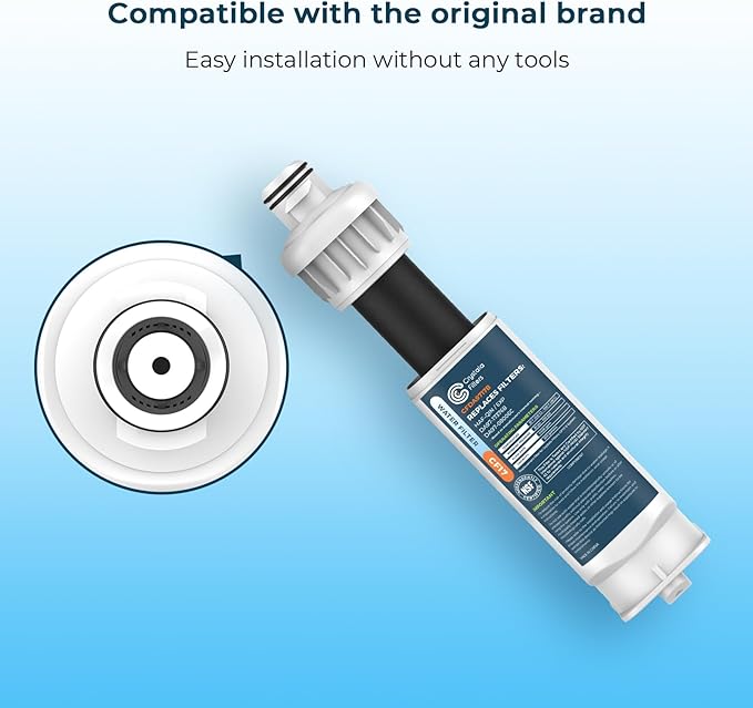 Crystala Filters CFDA9717B Replacement for DA97-17376B Water Filter, NSF 42 Compatible with Samsung HAF-QIN, HAF-QIN/EXP, DA97-08006C, RF23M8070SG, RF23M8070SR, RF23M8090SG, RF23M8570SR (4 Pack)