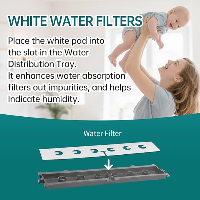 2-Pack 10 Replacement Humidifier Water Panel Evaporator Compatible with Aprilaire H510EZ1A 4793 Humidifier Filter or 500 500A 500M 558 110 220 10" x 13" x 1-5/8"10