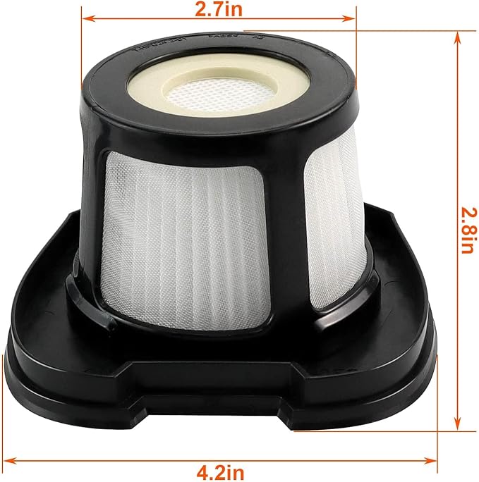 4 Pack Handheld Vacuum Filter for Bissell Pet Hair Eraser Lithium Ion Hand Vacuum filter Replacement 2390 2390A 2389 2579 2284W Replaces 1614203 1614212 1614204 with 1 Little Brush