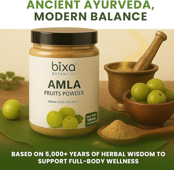 bixa BOTANICAL Amla Powder (Emblica officinalis),1 Pound (16 Oz) | Herbal Supplement Antioxidant & Immunity Booster