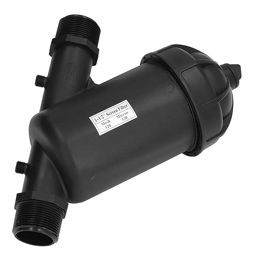 120 Mesh Drip Filter G1‑1/2 Male Thread Disc Filter for Gardening Greenhouse Irrigation