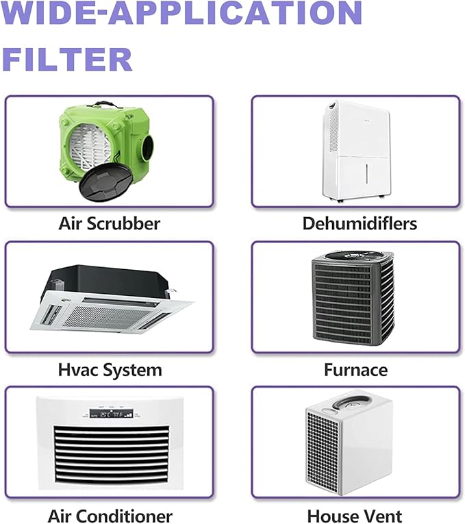 14x14x1 Furnace Air Filters 2 Pack, MERV 11 MPR 1000 & FPR 7 Filtering, HVAC Air Filter Replacement (exact dimensions: 13 3/4"x 13 3/4"x3/4")