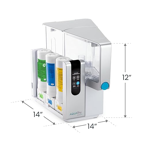 AquaTru Classic Countertop Water Filtration Purification System for PFAS & Other Contaminants with Exclusive Ultra Reverse Osmosis Technology (No Installation Required) | BPA Free (AquaTru Classic)