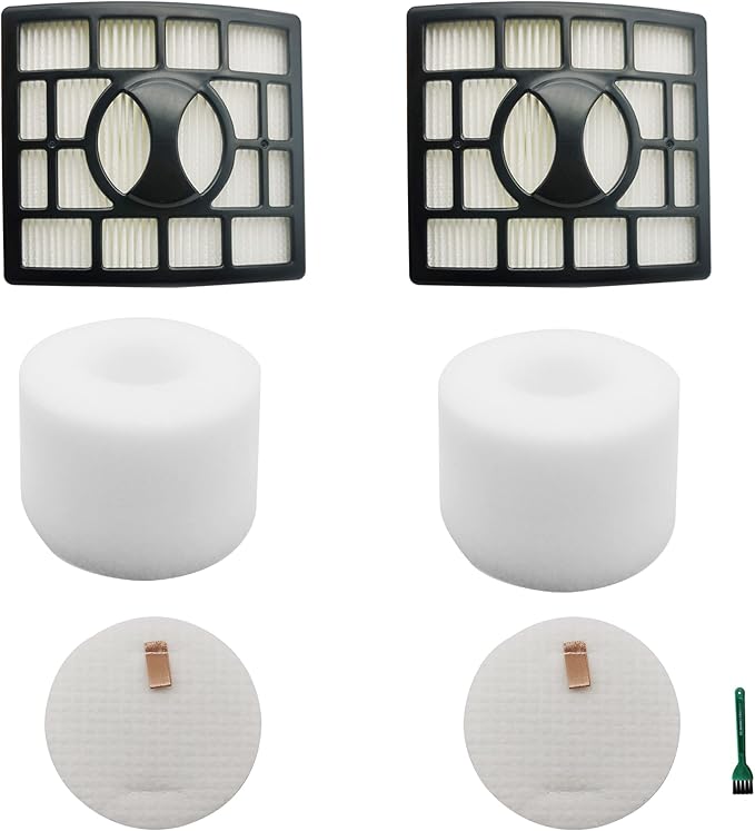 EZ SPARES Shark Rotator Powered Lift-Away Speed HEPA Filter & Foam & Felt Filter for Shark NV680, NV681, NV682, NV683, NV800, NV800W, NV801, NV803, UV810 Vacuums. Replaces Part # XHF680 & XFF680