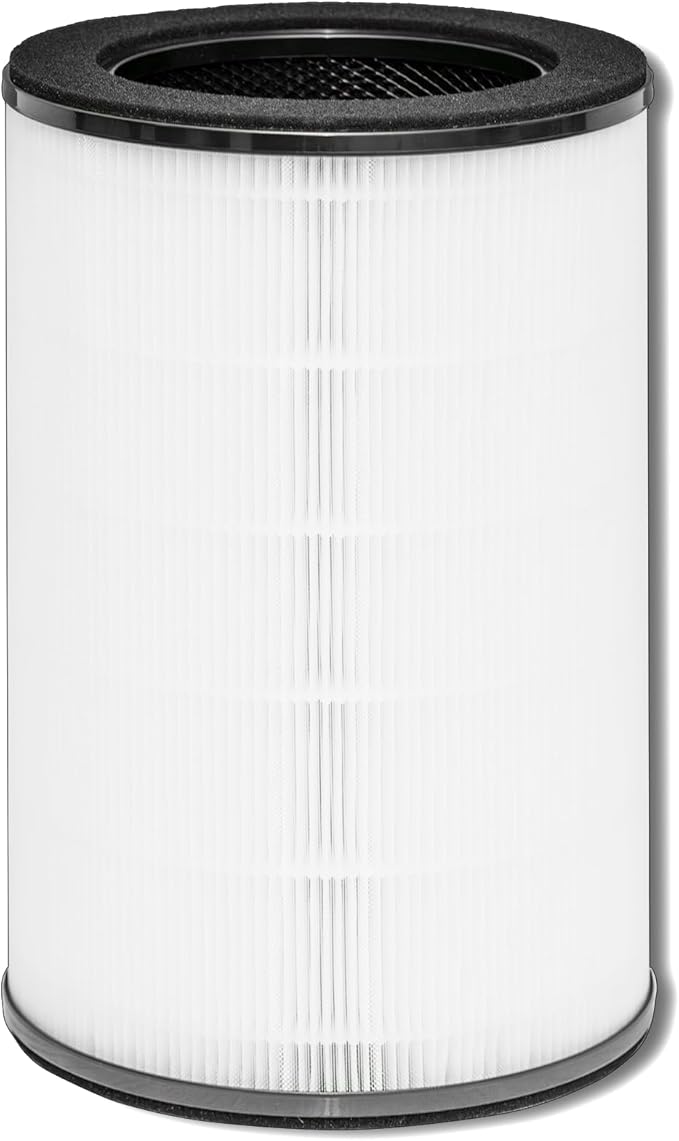 AP-T45 Filter Replacement,True HEPA Filter Compatible with Homedics Total Clean 5-in-1 Air Cleaner Purifier AP-T40,AP-T40FL,AP-T40WT,AP-T40WTAR,AP-T45,AP-T45-BK, AP-T45-WT,Part #1461901,1Pack