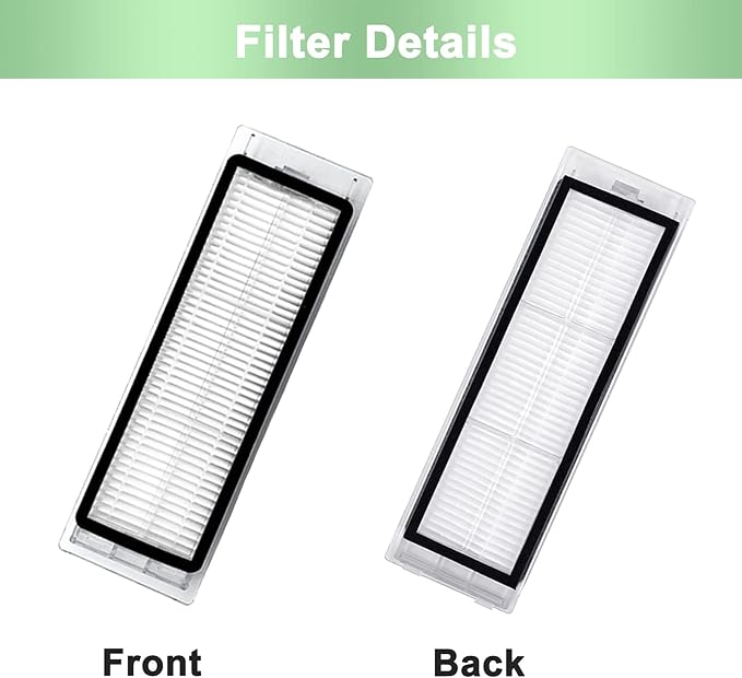 13 Pack Replacement Parts Compatible for Roborock S6 Pure S6 E4 S4 Max S6 MaxV S5 S5 Max S4 E2 E3 E5 E20 E25 E35 Xiaomi Mijia Robot 1 Main Brush 3 Filter 3 Side Brush 3 Mop Cloth 3 Water Tank Filter