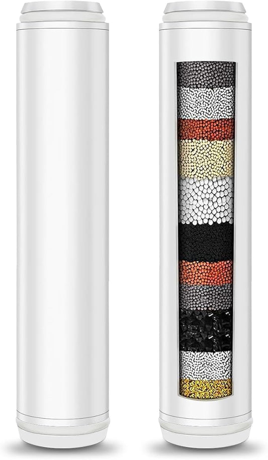 Multi-Stage Filter Replacement Compatible with PWERAN for Handheld Shower Head, Water Replacement Filter for Shower Head，filters impurities, purifies water quality, 2 Pack