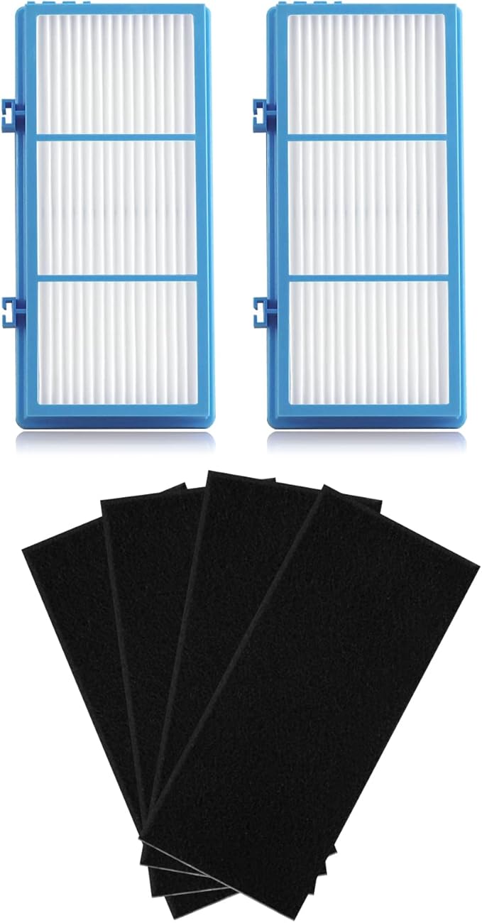 HAPF30AT-Total Air HEPA Type Filter Replacement for Holmes AER1 Air Purifier, Compatible with HAPF30AT and HAP242-NUC (2 HEPA Filters + 4 Carbon Booster Filters) by Funmit