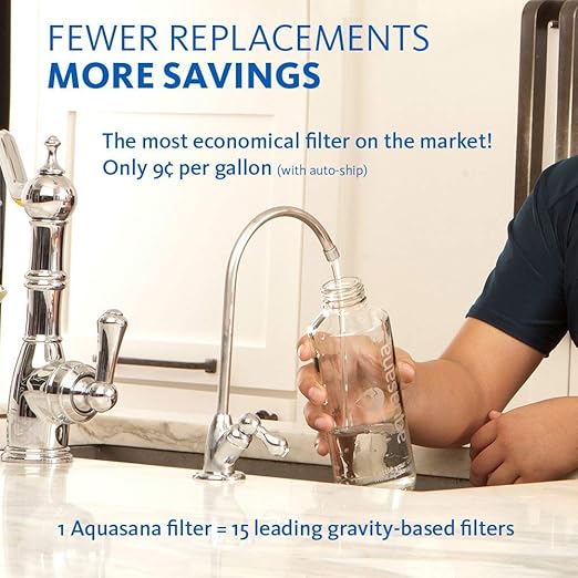Aquasana Under Sink Water Filter System - Reduces PFAS, Lead, & Chlorine in Drinking Water - Under Counter Claryum Filtration for Kitchen - 3-Stage - Oil-Rubbed Bronze Faucet - AQ-5300.62