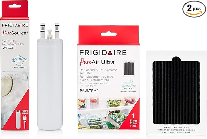 Frigidaire FRIGCOMBO3 WF3CB Water PAULTRA Air Filter Combo Pack, 2 Piece Set (Compatible with Select Models Only)