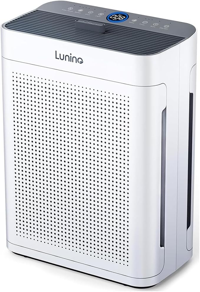 Air Purifiers for Home Large Room up to 3000sq.ft, LUNINO HEPA Double-Sided Air Purifier with Washable Filter, PM 2.5 Display Air Quality Sensors, Air Cleaner for Pets Hair, Odor, Dust, Smoke, Pollen