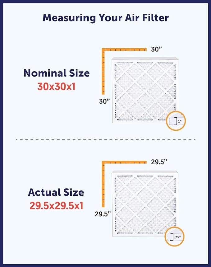 Filter King 20x16x1 Air Filter | 4-PACK | MERV 8 HVAC Pleated A/C Furnace Filters | MADE IN USA | Actual Size: 20 x 16 x .75"