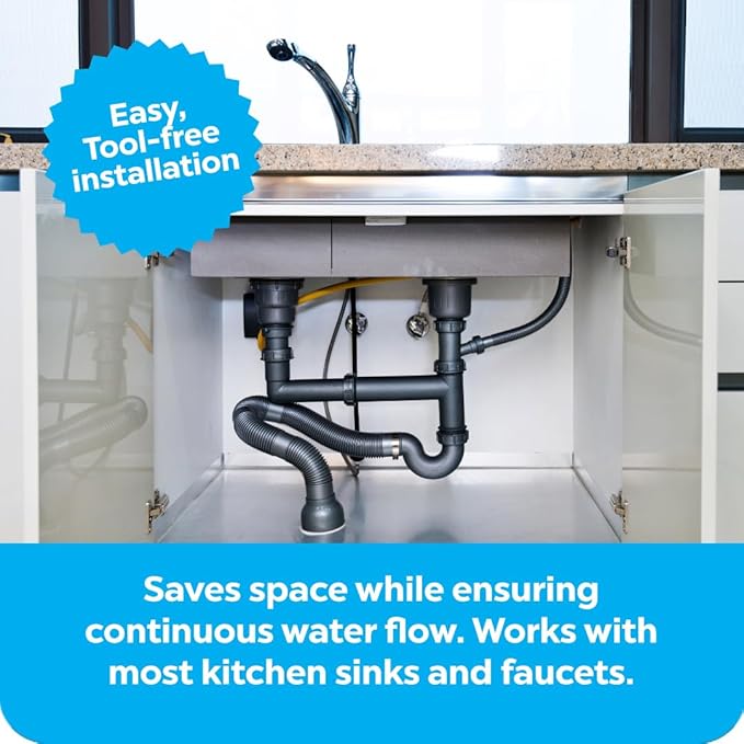 Clearbrook 12-Inch Dual Filter System, Fluoride & Gen4 Filters, Under Sink Water Filter, Dual Stage Filtration, Kitchen Sink Compatible, 8K Gallons Capacity, Quick Install