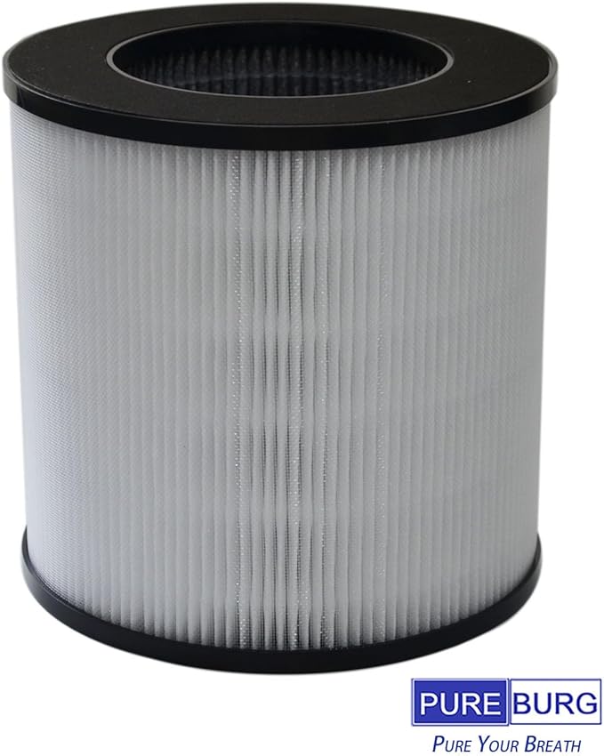 PUREBURG Replacement Filter Compatible with Druiap KJ150 & Cwxwei SY910 KJ150 (AF3001) Air Purifier,2-Pack True HEPA 3-Stage Filtration Activated carbon
