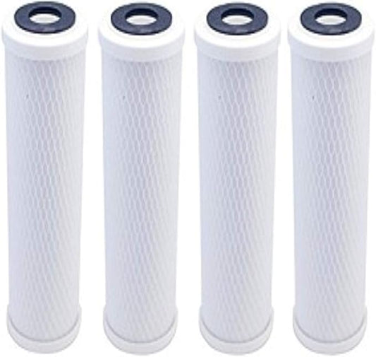 CFS – 4 Pack Activated Carbon Block Water Filter Cartridges Compatible with WHKF-DWH Models – Remove Bad Taste and Odor – Whole House Replacement Filter Cartridge – 10" Universal Filter Cartridge