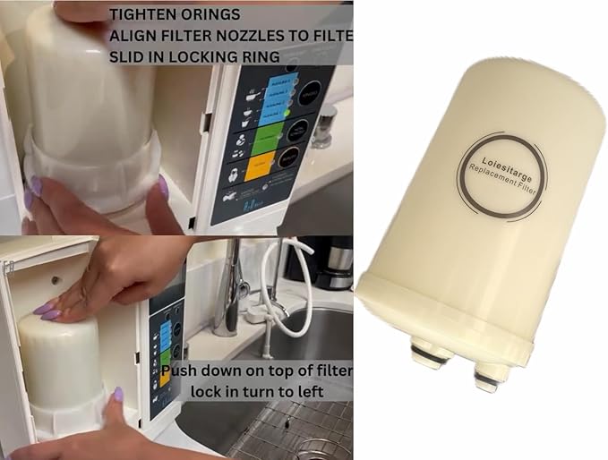 High Grade Water Filter Replacement,Removal of Chlorine for the Leveluk Kangen 8-1Pcs（Replacing HG-N and K-8 Filters）