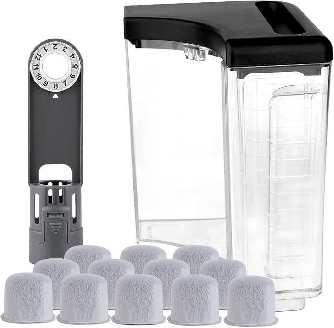 Replacement Parts 12-Cup Water Reservoir and Water Filter Holder with 12-Charcoal Water filter,Compatible with Ninja coffee Maker CE251 CE200