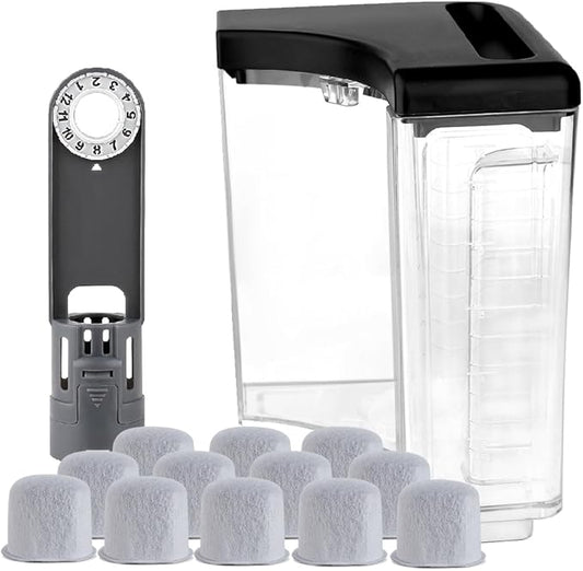 Replacement Parts 12-Cup Water Reservoir and Water Filter Holder with 12-Charcoal Water filter,Compatible with Ninja coffee Maker CE251 CE200
