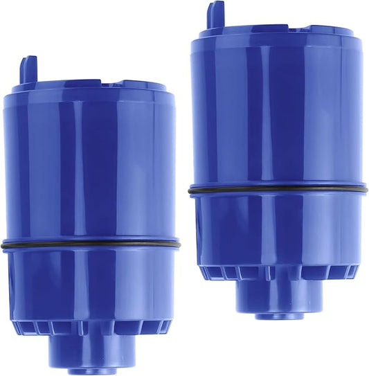 2 Pack Faucet Water Filter Replacement fit for Pur water faucet, Compatible with All P-ur Faucet Mount Filtration Systems LUXRILIX