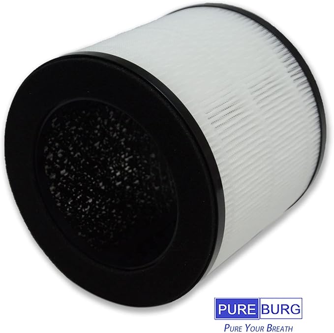 PUREBURG Replacement Filter Compatible with Himox H08 H08P Air Purifiers,2-Pack H13 HEPA 4-Stage Filtration Activated Carbon 2-in-1 Air Clean Dust VOCs