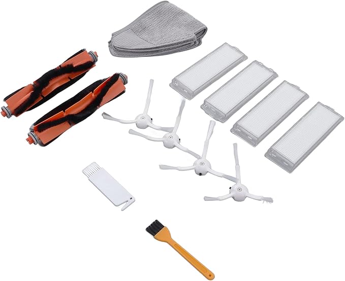 Vacuum Cleaner Accessory Tools, Replacement Filter Mop Brush Kit for Xiaomi Mi Robot Vacuum Mop 2 Lite 2 Pro MJSTL MJST1S Sweeper MI Robot Vacuum Mop 2 Pro mop vacuum accessories kit for xiaomi
