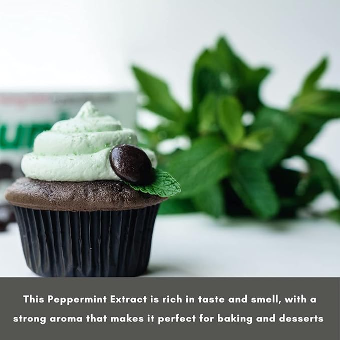 Native Vanilla - Pure Peppermint Extract - 4 Fl Oz - Pure Flavors and Extracts - Perfect for Cooking, Baking, and Dessert Crafting