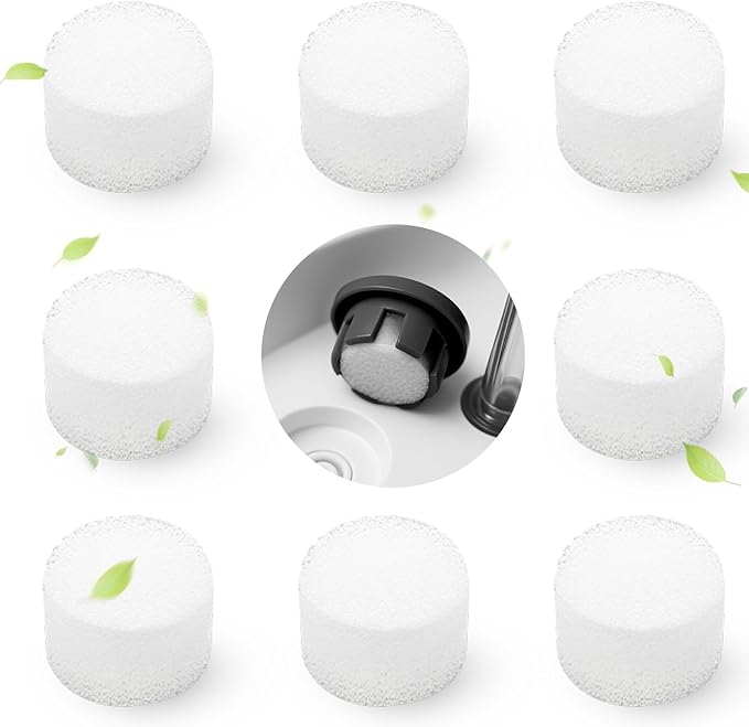 100 PCS Replacement Air Filter Sponge Nebulizer Filters Replacement Round Sponge Air Filter Replacements for Compressor System Accessories White