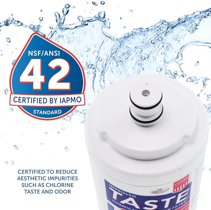 Clear Choice USA Made Replacement Compatible for Maytag UKF7003 FILTER7 UKF7003, UKF7002AXX, Whirlpool EDR7D1, UKF7003AXX, UKF7002, UKF6001AXX, EFF-6014A Refrigerator Water Filter, NSF/ANSI 42, 3pk