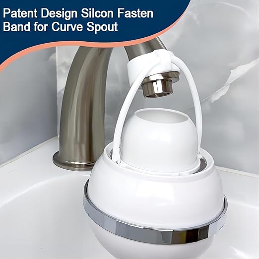 Bath Filter for Tub Faucet,Bathtub Kinder Water Filter,Hard Water Softener,Remove 99% Contaminants,Lead,Chlorine and Fluoride - Improves Skin, Hair and Nails Condition, White, BTBF-051