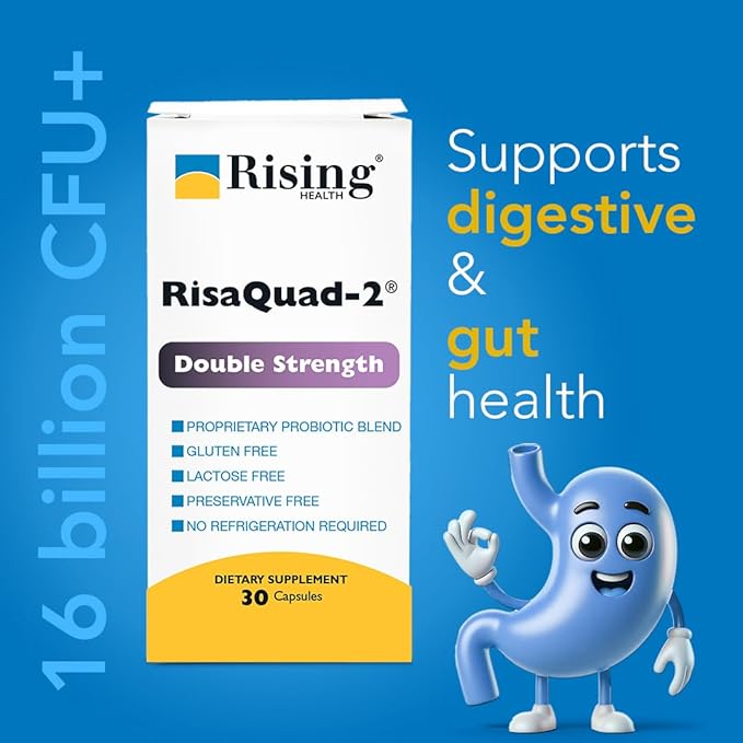 Risaquad-2 Probiotic Dietary Supplement -375mg Pack of 30 Capsules