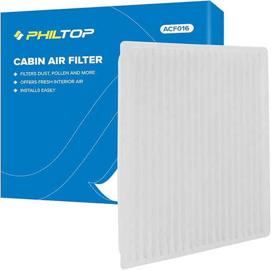 PHILTOP Cabin Air Filter, Replacement for CF9846A, Prius 2001-2009, Sienna LE 2004-2009, 4Runner 2003-2009, Premium ACF016 Cabin Filter with Clean Airflow, Filter Up Dust Pollen