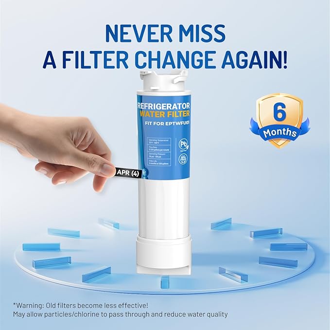 Water Filter Replacement for EPTWFU01 Frigi-Daire Water Filter, Compatible with Pure-Source Ultra 2, EWF02, 012505454226, 4562222 Filter,|3pack