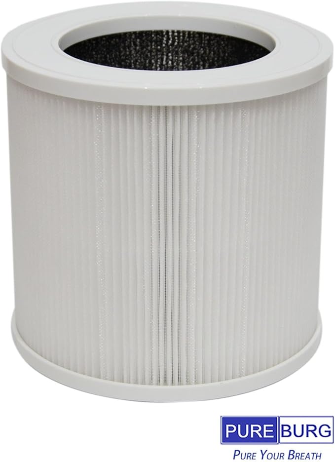 PUREBURG Replacement Filters Compatible with TDBYWAE GL-K803 Air Purifier,3-Pack H13 True HEPA Activated Carbon 3-Stage Filtration Air Clean Dust VOCs Odor